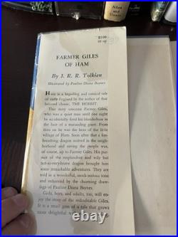 Farmer Giles of Ham 1950 J R R Tolkien 1st American Edition/1st Impression DJ