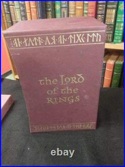 Folio Society J. R. R. Tolkien Set slipcases Lord Rings Hobbit Silmarillion 5 vol Folio Society J. R. R. Tolkien Set slipcases Lord Rings Hobbit Silmarillion 5 vol