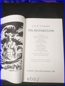 Folio Society J. R. R. Tolkien Set slipcases Lord Rings Hobbit Silmarillion 5 vol Folio Society J. R. R. Tolkien Set slipcases Lord Rings Hobbit Silmarillion 5 vol
