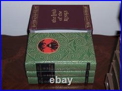 Folio Society LORD OF THE RINGS J R R Tolkien 3 vols FELLOWSHIP TWO TOWERS RETU
