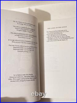 Folio Society Trilogy The Lord Of The Rings J. R. R. Tolkien