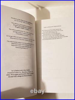 Folio Society Trilogy The Lord Of The Rings J. R. R. Tolkien