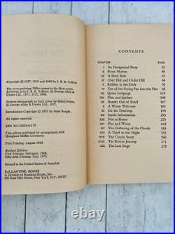 Gold Foil Book Set JRR Tolkien 1975 Hobbit Lord Of The Rings 4 PB Books