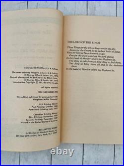 Gold Foil Book Set JRR Tolkien 1975 Hobbit Lord Of The Rings 4 PB Books