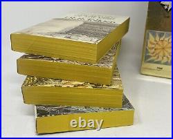 Gold Foil Box Book Set JRR Tolkien 1978 Hobbit Lord Of The Rings 4 PB Books