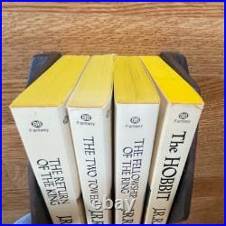 Gold Foil Boxed Set JRR Tolkien 1978 Hobbit Lord Of The Rings 4X PB Excellent
