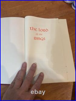 HMCO The Lord of the Rings Collector's Edition 1974 6th Printing Red Leather