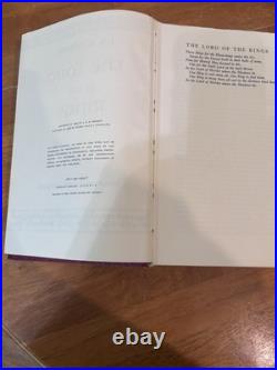 HMCO The Lord of the Rings Collector's Edition 1974 6th Printing Red Leather