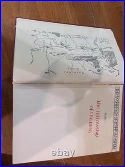 HMCO The Lord of the Rings Collector's Edition 1974 6th Printing Red Leather