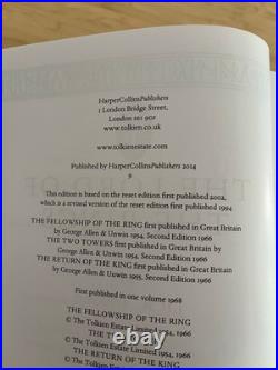Harper Collins Lord Of The Rings Hardback 2014 (Alan Lee Illustrated)