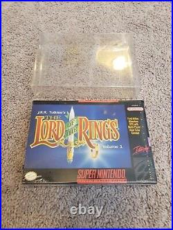 Has Wrap Tears J. R. R. Tolkien's The Lord of the Rings Vol. 1 (SNES) Sealed