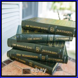 Hobbit Lord Of The Rings & Silmarillion by Tolkien New Easton Press Leatherbound