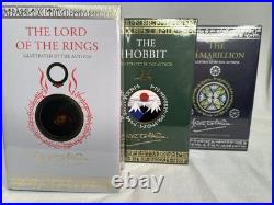 Hobbit Lord of Rings Silmarillion Illustrated Tolkien Sealed Hardback Rune Edges