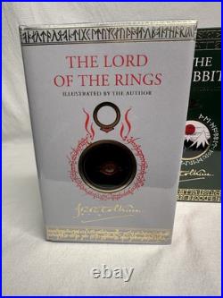 Hobbit Lord of Rings Silmarillion Illustrated Tolkien Sealed Hardback Rune Edges