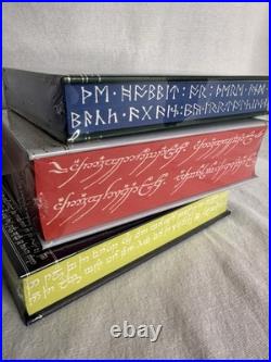 Hobbit Lord of Rings Silmarillion Illustrated Tolkien Sealed Hardback Rune Edges