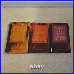 Houghton Mifflin Lord Of The Rings Boxed Set with Foldout Maps (1965 Second Ed)