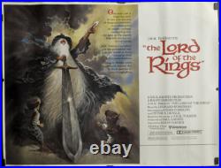 J. R. R. TOLKIEN'S Lord Of The Rings 1978 ORIGINAL 45X60 SUBWAY MOVIE POSTER