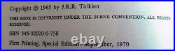 J. R. R. TOLKIEN The Lord of the Rings BALLANTINE 1970 1st Print Box Set RARE +