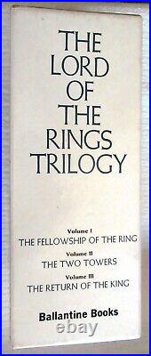 J. R. R. TOLKIEN The Lord of the Rings BALLANTINE 1970 1st Print Box Set RARE +