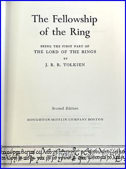 J. R. R. Tolkien 1965 Lord of the Rings HM Boxed Set 2nd Edition Maps Intact NICE