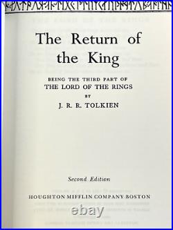 J. R. R. Tolkien 1965 Lord of the Rings HM Boxed Set 2nd Edition Maps Intact NICE