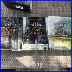 J. R. R. Tolkien Box Set Lord of the Rings King Two Towers Fellowship Ring 1st Ed