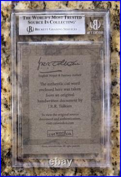 J. R. R. Tolkien Handwritten Word Beckett Lord of the Rings The Hobbit