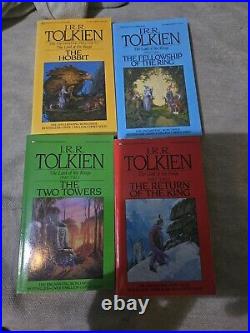 J. R. R. Tolkien Hobbit & Lord of the Rings Gold Box Set Ballantine 1982 4 Books