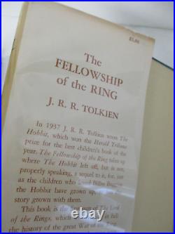J. R. R. Tolkien, LORD OF THE RINGS TRILOGY, 1st US Ed, 13,9,9 in DJs, 1963 &1962