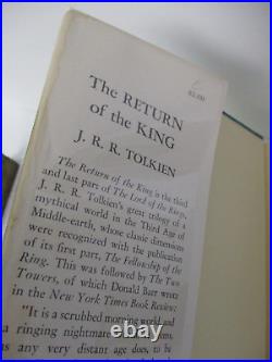 J. R. R. Tolkien, LORD OF THE RINGS TRILOGY, 1st US Ed, 13,9,9 in DJs, 1963 &1962