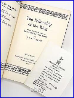 J R R Tolkien / LORD OF THE RINGS The Fellowship of the Ring The Two Towers 1st