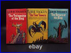 J. R. R. Tolkien LORD OF THE RINGS trilogy complete vintage 1966 Ace PBs