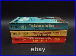 J. R. R. Tolkien LORD OF THE RINGS trilogy complete vintage 1966 Ace PBs