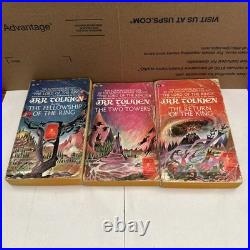 J. R. R. Tolkien LOTR Lord of the Rings box set Ballantine 3 paperbacks