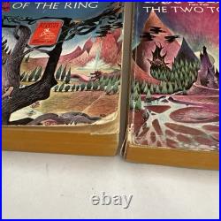 J. R. R. Tolkien LOTR Lord of the Rings box set Ballantine 3 paperbacks
