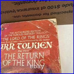 J. R. R. Tolkien LOTR Lord of the Rings box set Ballantine 3 paperbacks
