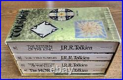 J. R. R. Tolkien Lord Of The Rings Ballantine Gold Softcover Book Set Very Good