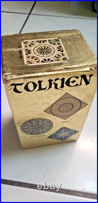J. R. R. Tolkien Lord Of The Rings Ballantine Gold Softcover Book Set Very Good