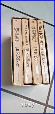 J. R. R. Tolkien Lord Of The Rings Ballantine Gold Softcover Book Set Very Good