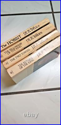 J. R. R. Tolkien Lord Of The Rings Ballantine Gold Softcover Book Set Very Good