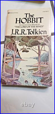 J. R. R. Tolkien Lord Of The Rings Ballantine Gold Softcover Book Set Very Good
