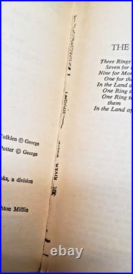 J. R. R. Tolkien Lord Of The Rings Ballantine Gold Softcover Book Set Very Good