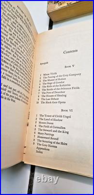 J. R. R. Tolkien Lord Of The Rings Ballantine Gold Softcover Book Set Very Good