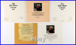 J. R. R. Tolkien Lord Of The Rings Calendars Lot Of 5 1973,1974, 1977, 1978, 1982