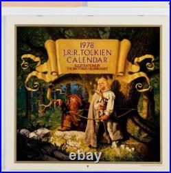 J. R. R. Tolkien Lord Of The Rings Calendars Lot Of 5 1973,1974, 1977, 1978, 1982