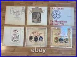 J. R. R. Tolkien Lord Of The Rings Calendars Lot Of 6 1976 1978 1979 1980 1981 NEW