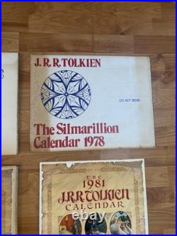 J. R. R. Tolkien Lord Of The Rings Calendars Lot Of 6 1976 1978 1979 1980 1981 NEW