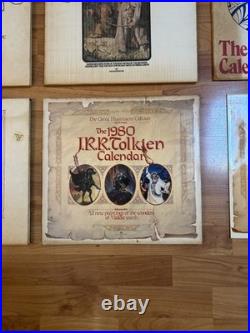 J. R. R. Tolkien Lord Of The Rings Calendars Lot Of 6 1976 1978 1979 1980 1981 NEW