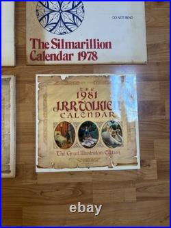 J. R. R. Tolkien Lord Of The Rings Calendars Lot Of 6 1976 1978 1979 1980 1981 NEW