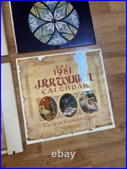 J. R. R. Tolkien Lord Of The Rings Calendars Lot Of 6 1976 1978 1979 1980 1981 NEW